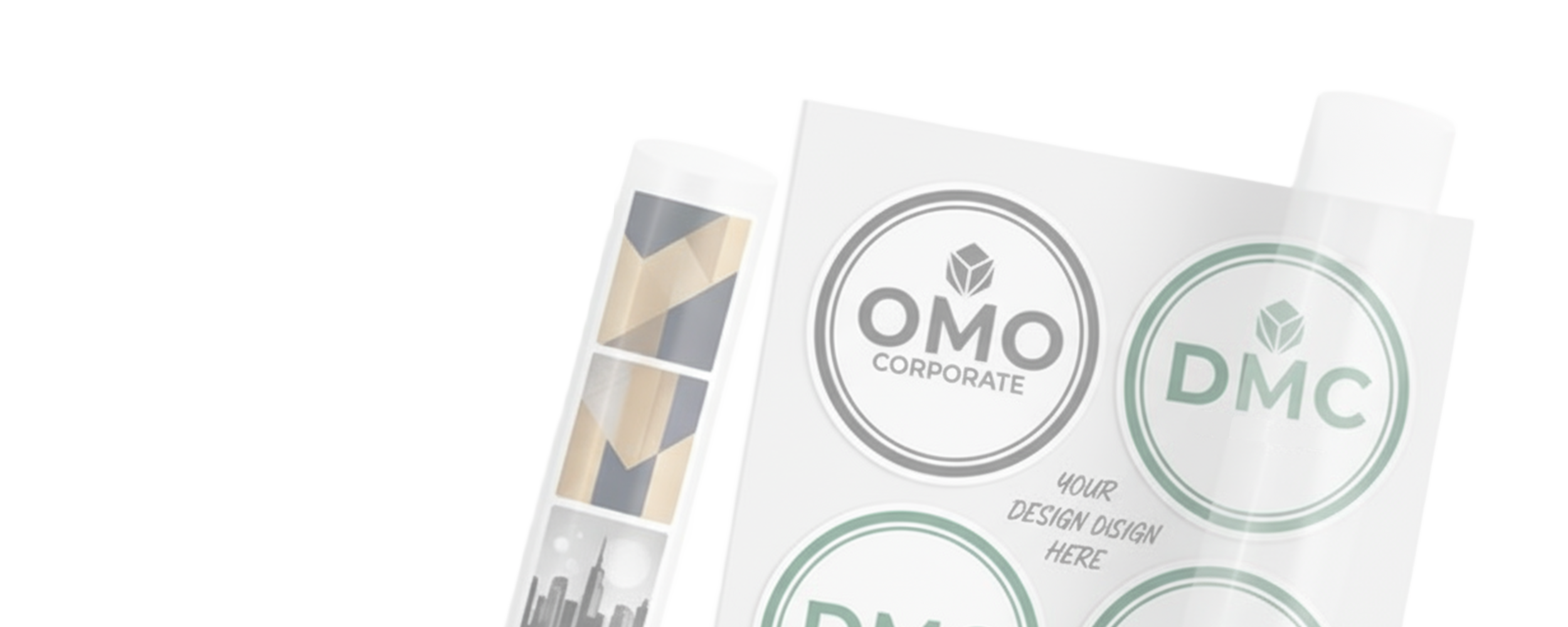 Close up shot of DTF transfers in a roll